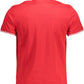 Dashing Red Narrow Fit Polo with Contrasting Details