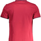 Sleek Red Short-Sleeved Polo for Men