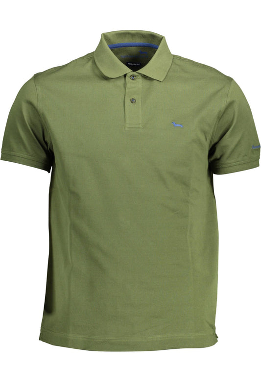Chic Green Embroidered Polo for the Modern Man