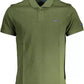 Classic Green Cotton Polo Shirt - Regular Fit