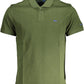 Elegant Green Cotton Polo Shirt