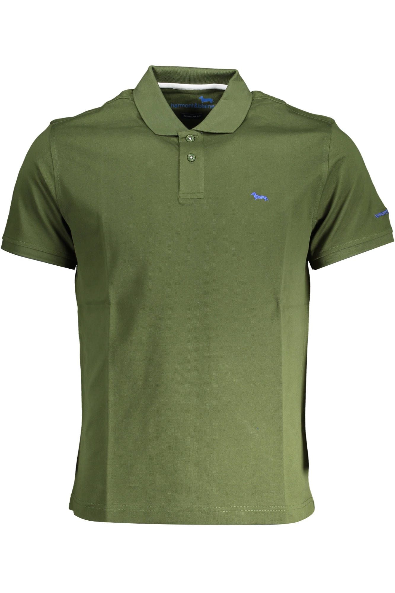 Elegant Green Cotton Polo Shirt