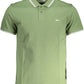 Slim-Fit Embroidered Green Polo Shirt