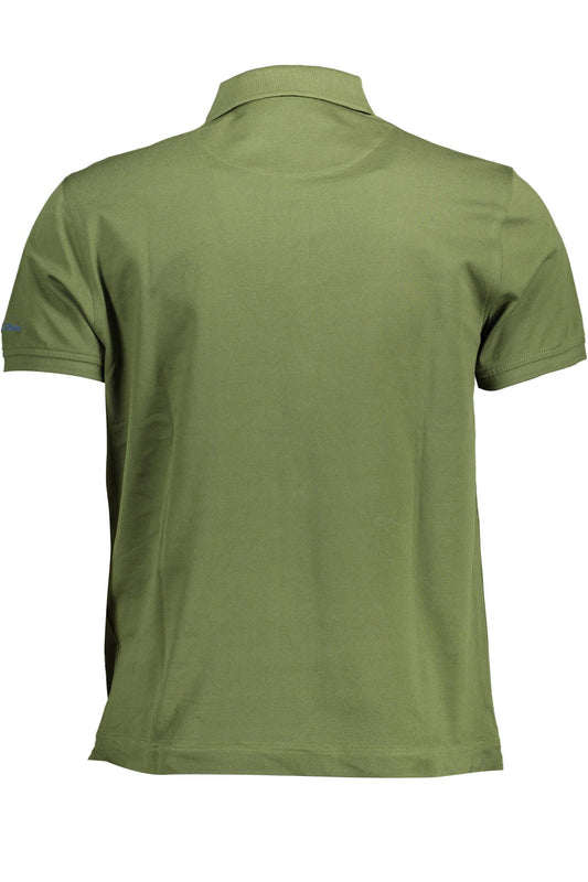 Chic Green Embroidered Polo for the Modern Man