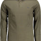 Chic Green Embroidered Cotton Polo