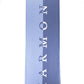 Elegant Blue Wool Scarf with Contrasting Details