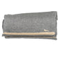 Elegant Gray Wool-Cashmere Blend Scarf