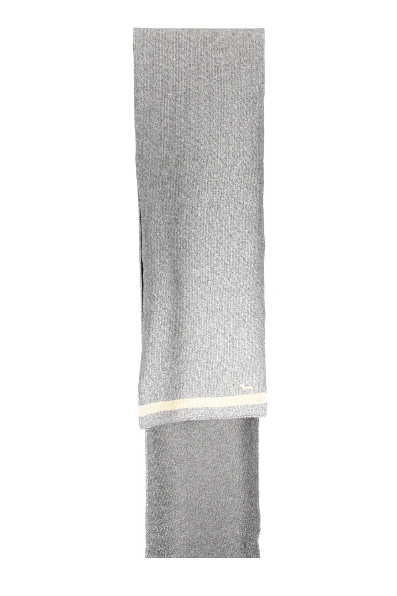 Elegant Gray Wool-Cashmere Blend Scarf