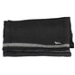 Elegant Black Wool-Cashmere Scarf