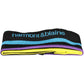 Chic Wool-Blend Black Scarf with Embroidery Detail