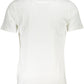 Elegant White Embroidered Tee - Slim Fit