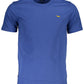 Slim-Fit Embroidered Blue Tee