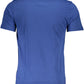 Slim-Fit Embroidered Blue Tee