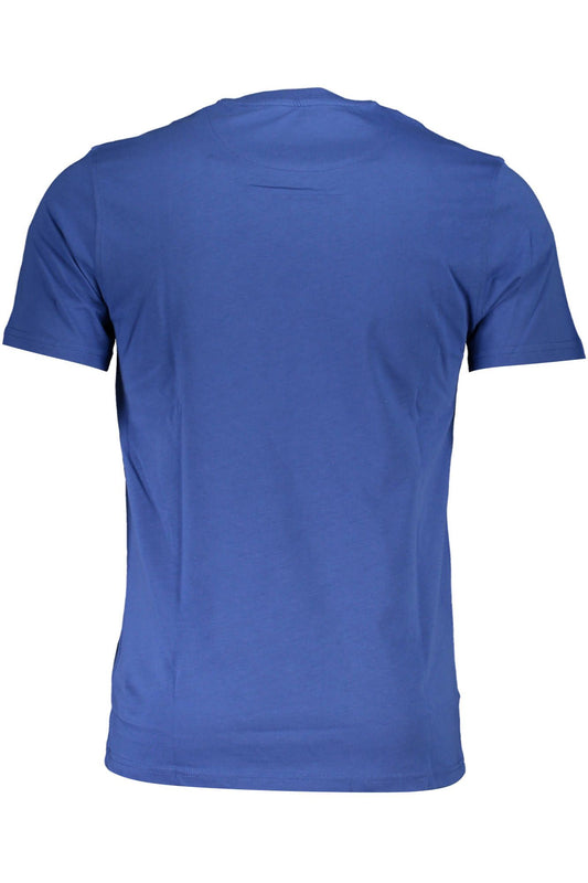 Slim-Fit Embroidered Blue Tee