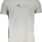 Elegant Gray Embroidered Tee