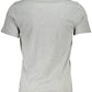 Sleek Round Neck Embroidered Tee