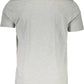 Elegant Gray Embroidered Tee