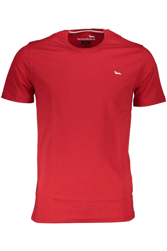Svelte Red Embroidered Cotton Tee