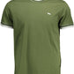 Elegant Crew Neck Tee with Contrasting Accents