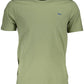 Sleek Green Embroidered Logo Tee