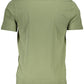 Sleek Green Embroidered Logo Tee