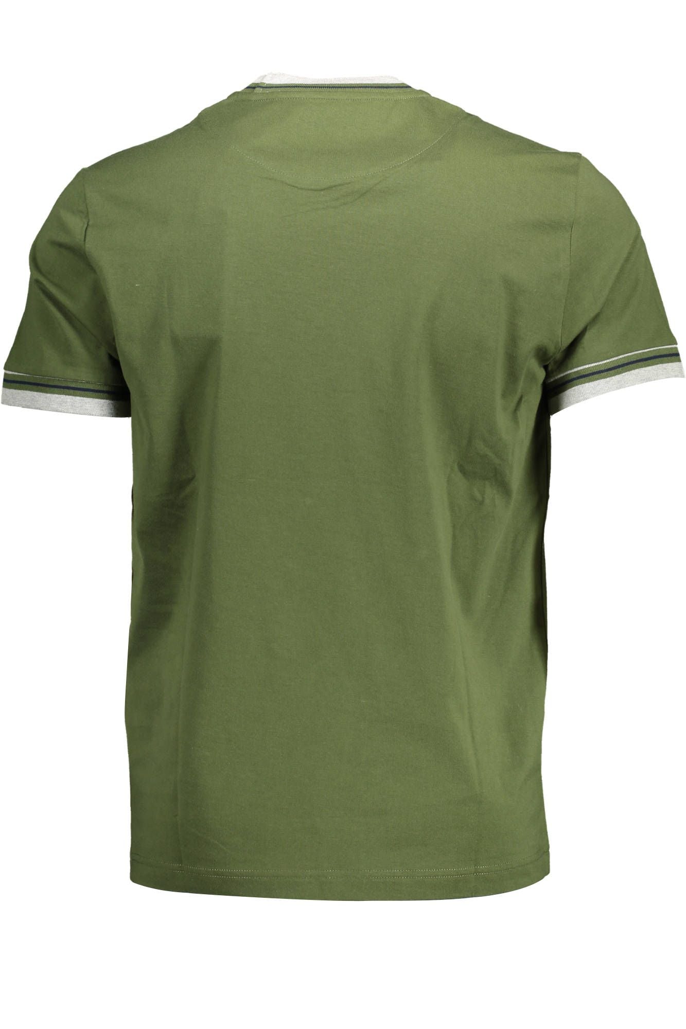 Elegant Crew Neck Tee with Contrasting Accents