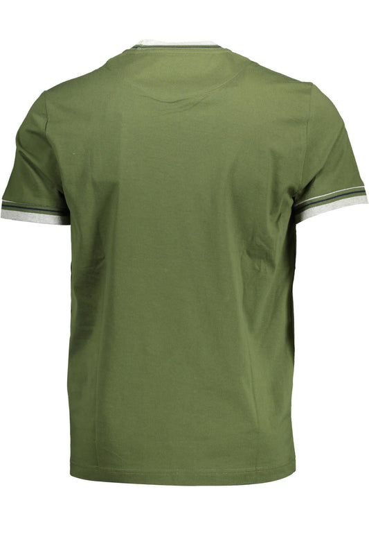 Elegant Crew Neck Tee with Contrasting Accents