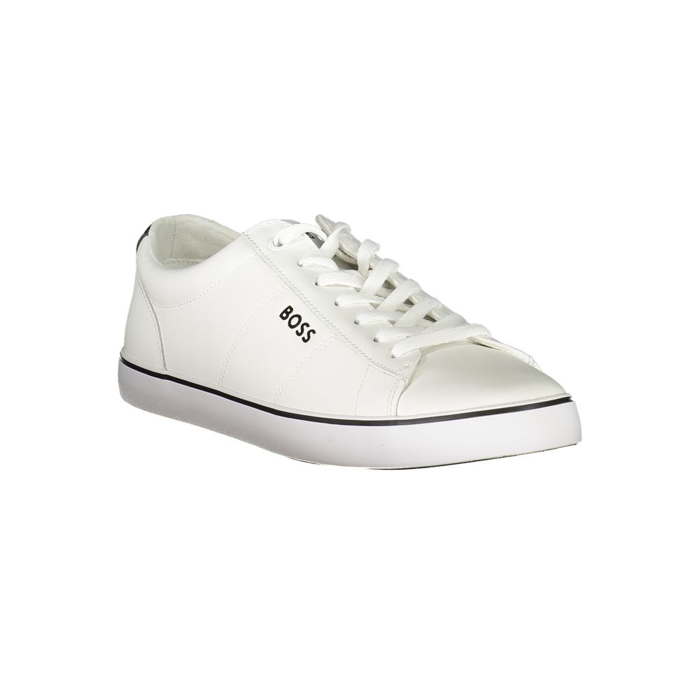 Jodie Ten White Lace-Up Sneakers