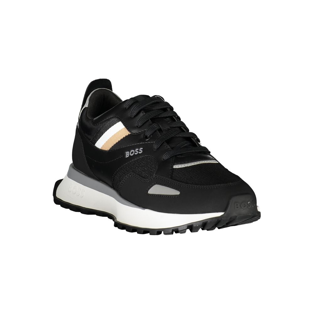 Sleek Black Jonah Runn Sports Sneakers