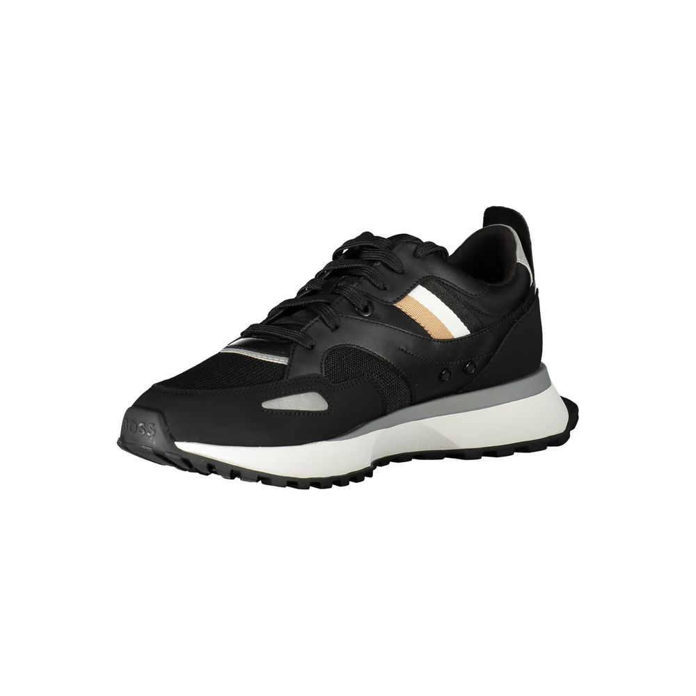 Sleek Black Jonah Runn Sports Sneakers