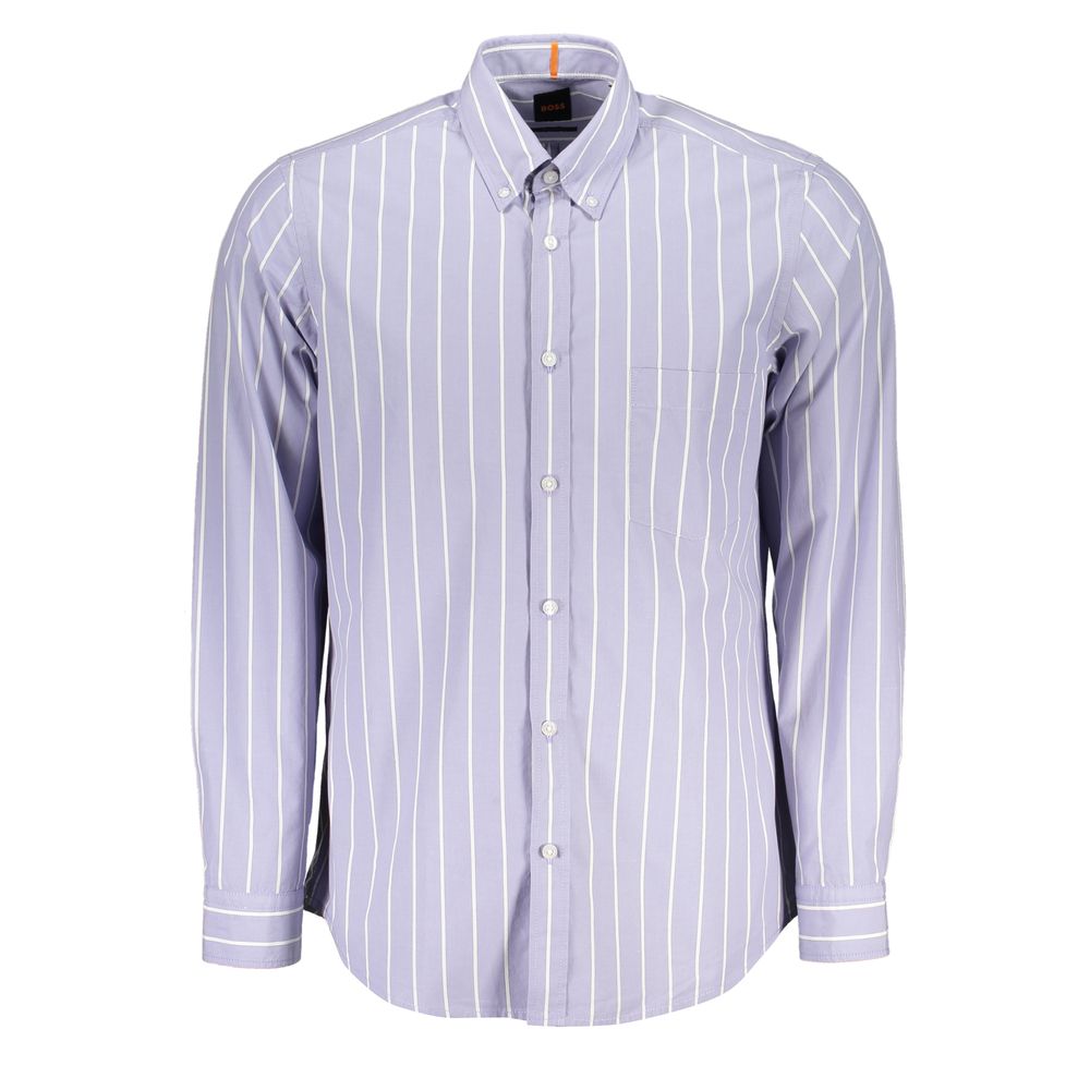 Elegant Light Blue Regular Fit Shirt