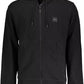 Sleek Hooded Zip Sweatshirt in Black