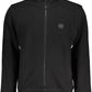 Sleek Long-Sleeved Zip Sweater in Black