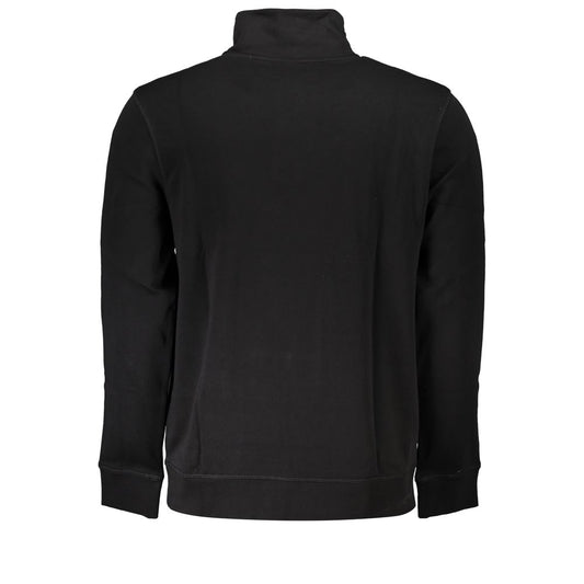 Elegant Black Organic Cotton Sweatshirt