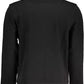 Sleek Long-Sleeved Zip Sweater in Black