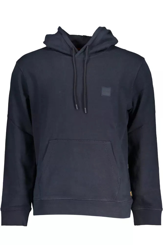 Sleek Hooded Sweatshirt in Rich Blue