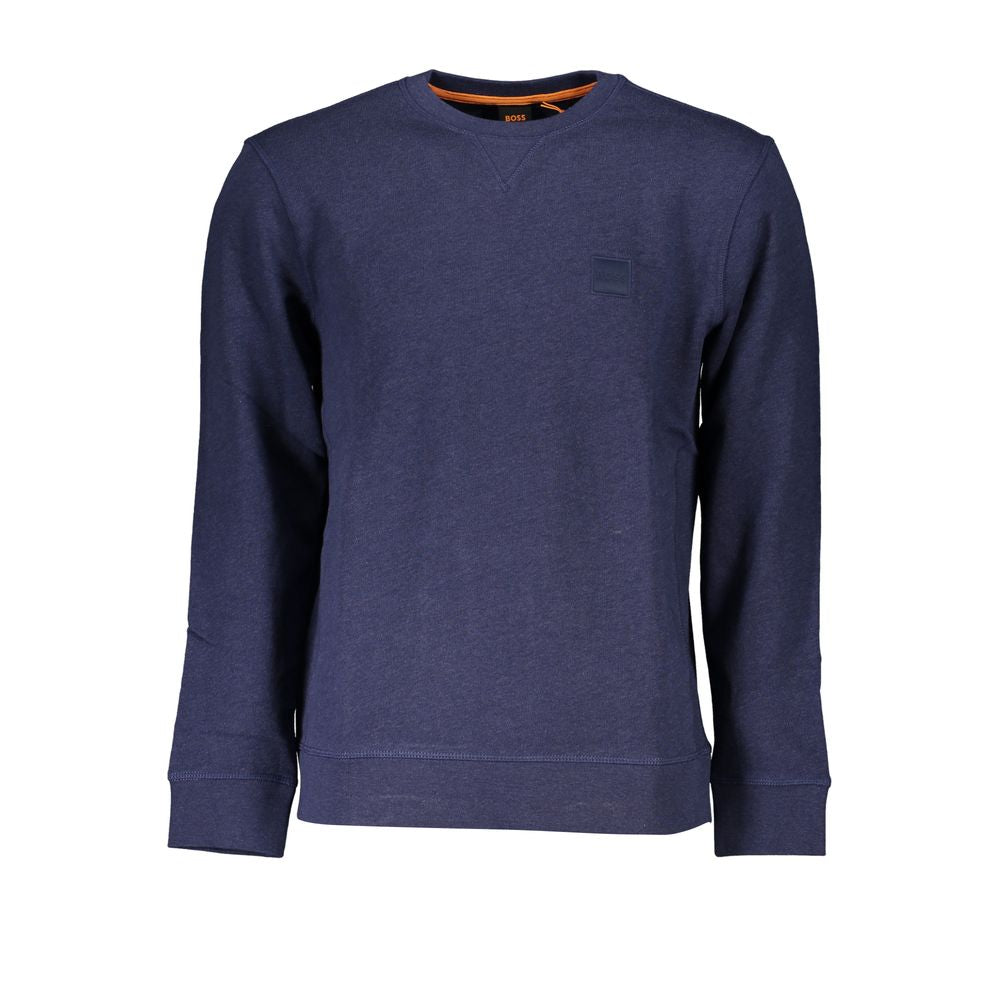 Sleek Blue Organic Cotton Sweatshirt