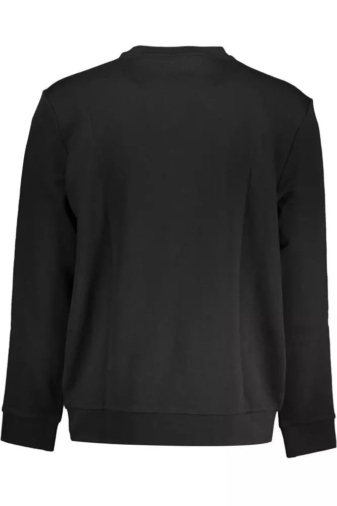 Elegant Black Cotton Blend Sweatshirt