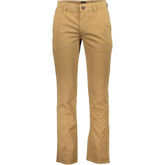 Slim Fit Five-Pocket Cotton Blend Trousers