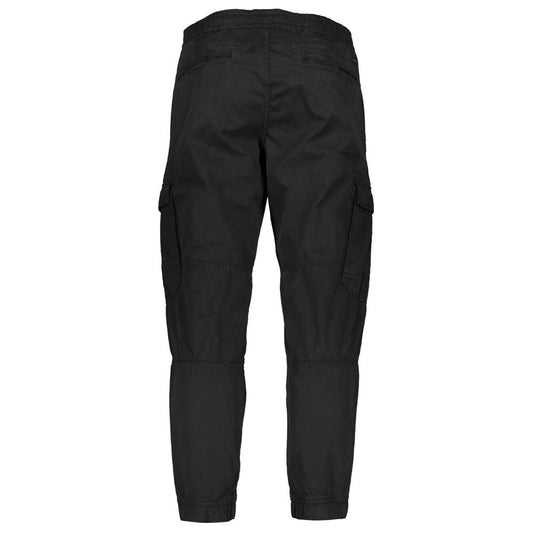 Sleek Regular Fit Trousers with Elastic Ankle