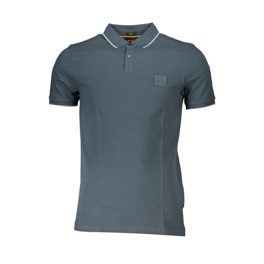 Sleek Cotton Polo with Contrast Accents