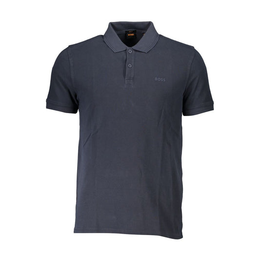 Sleek Slim Fit Polo Shirt with Emblem Accent