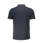 Sleek Slim Fit Polo Shirt with Emblem Accent