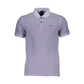 Slim Fit Short Sleeved Purple Polo