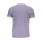 Slim Fit Short Sleeved Purple Polo