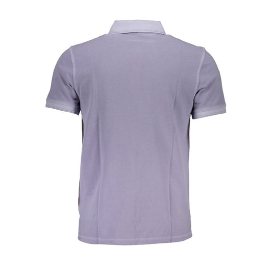Slim Fit Short Sleeved Purple Polo