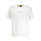 Chic White Relaxed Fit Tee with Logo Detail