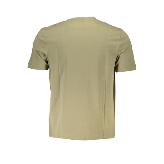 Sleek Green Crew Neck Relaxed Tee