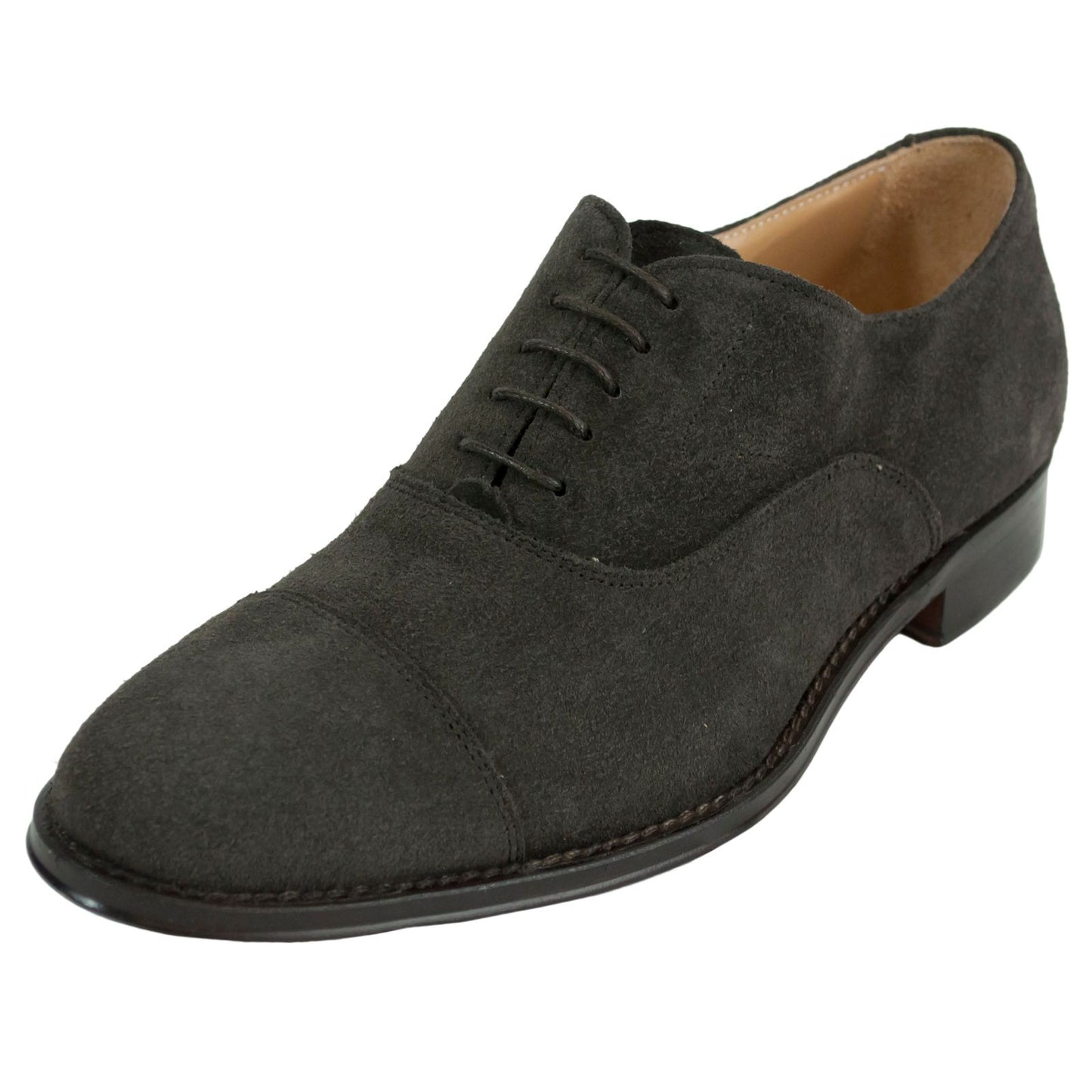 Elegant Dark Brown Suede Formal Shoes