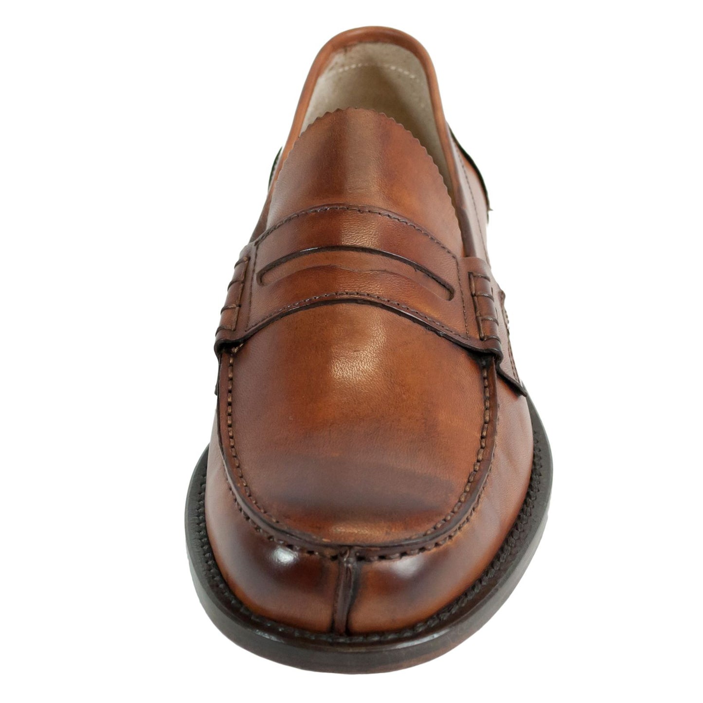 Elegant Natural Calf Leather Loafers